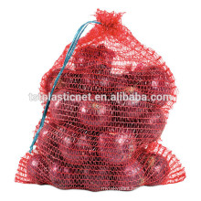 mesh bags for onions, fruit and vegetable mesh bag red violet color